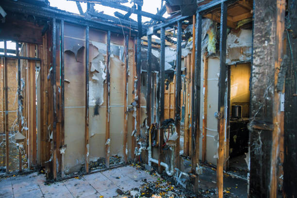 Professional Fire Damage Repair technician working in Perkasie, PA